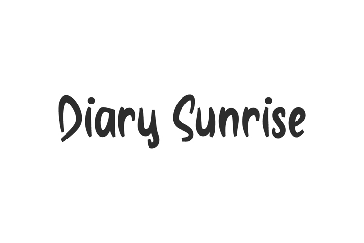 Diary Sunrise Font