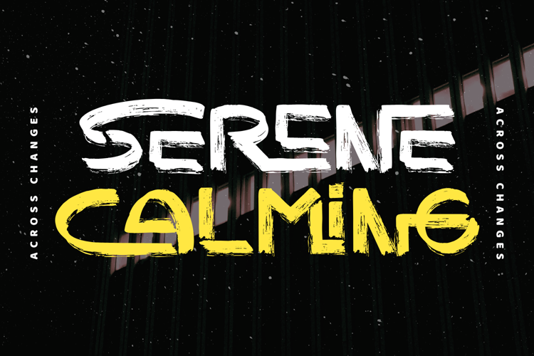 Preview of ACROSS CHANGES Font