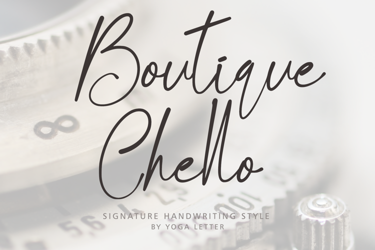 Boutique Chello Font