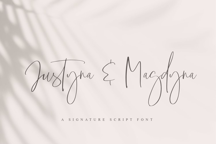 Justyna And Magdyna Font