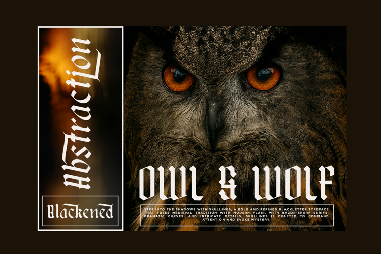 Preview of Skullines Font