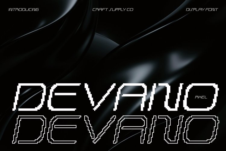 Preview of Devano Pixel Font