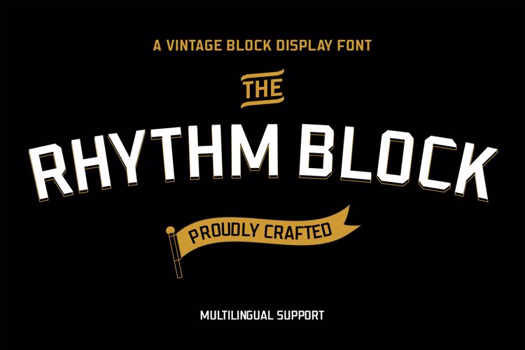 Rhythm Block Font