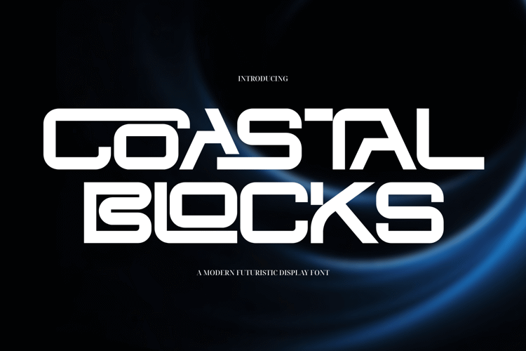 Preview of Coastal Blocks Font
