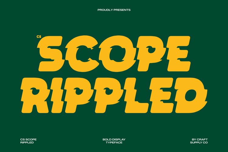 Preview of CS Scope Rippled Font