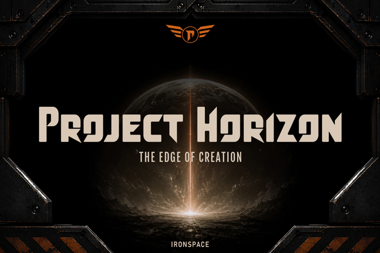 Preview of Ironspace Grunge Font