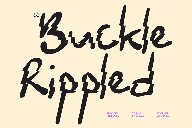 Preview of CS Buckle Rippled Font