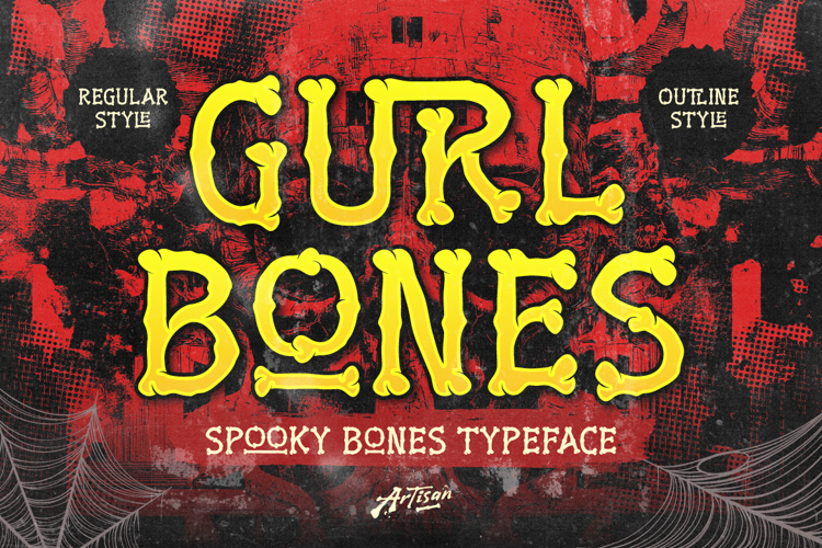 Preview of Gurl Bones Font