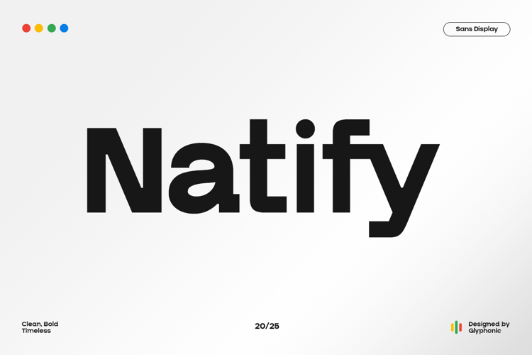 Preview of GC Natify Font