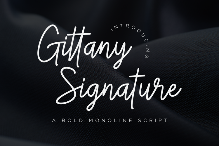 Gittany Signature Font
