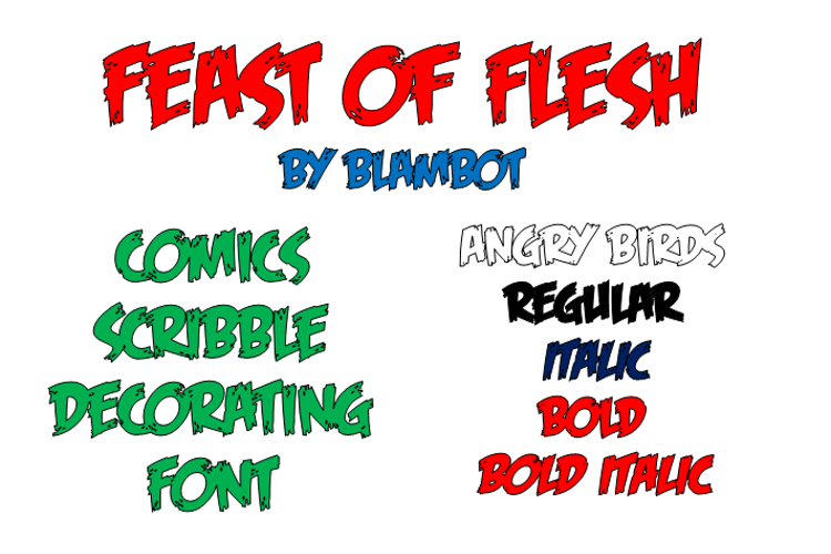 Feast of Flesh BB Font