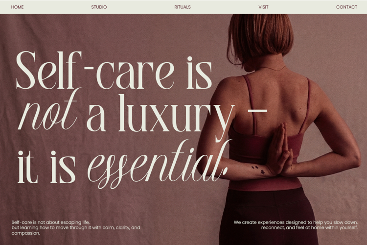 Preview of Georgia Praline Font