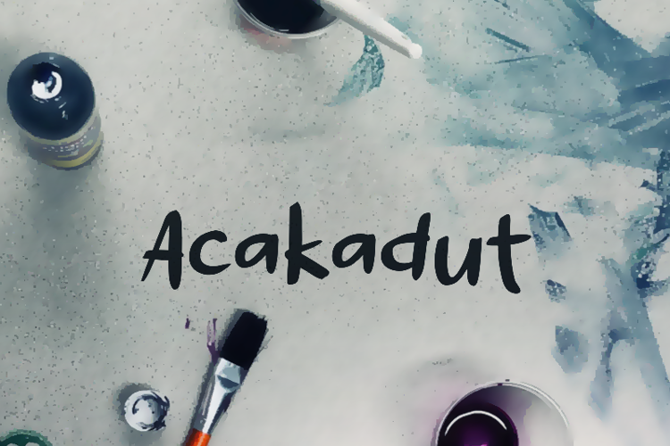 a Acakadut Font