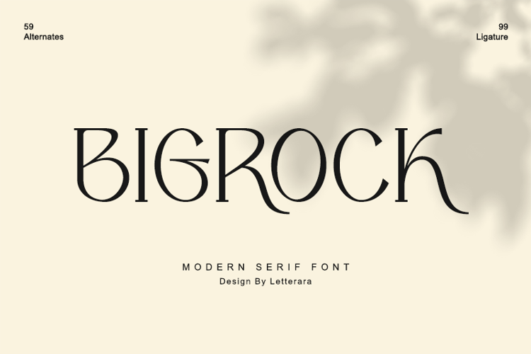Bigrock - Font