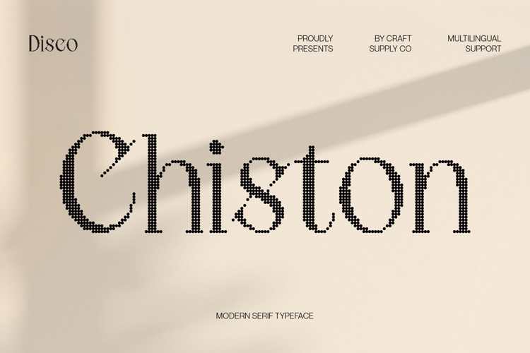 Preview of Chiston Disco Font
