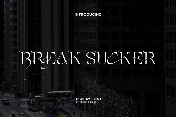 Preview of Break Sucker Font