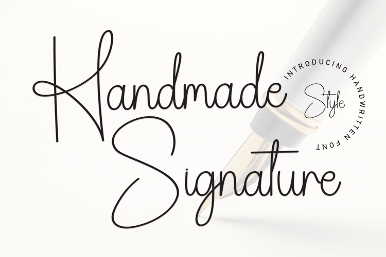 Preview of Handmade Signature Font