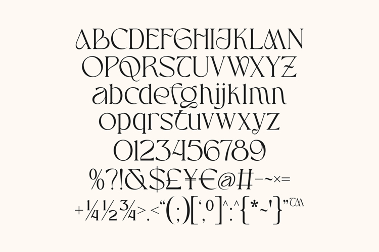 Preview of Aveltin Font
