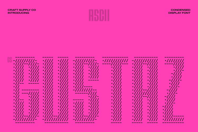 Preview of CS Gustaz Ascii Font