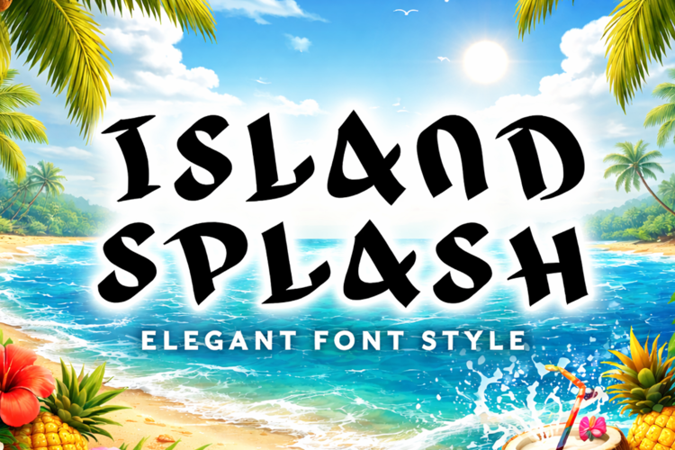 Preview of Island Splash Font