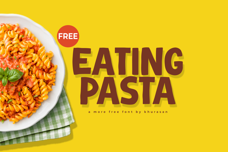 Eating Pasta Font