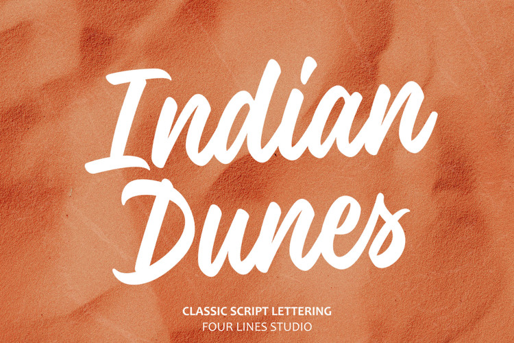 Preview of Indian Dunes Font