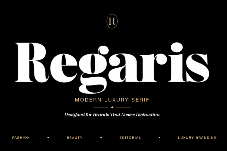 Preview of Regaris Thin Font