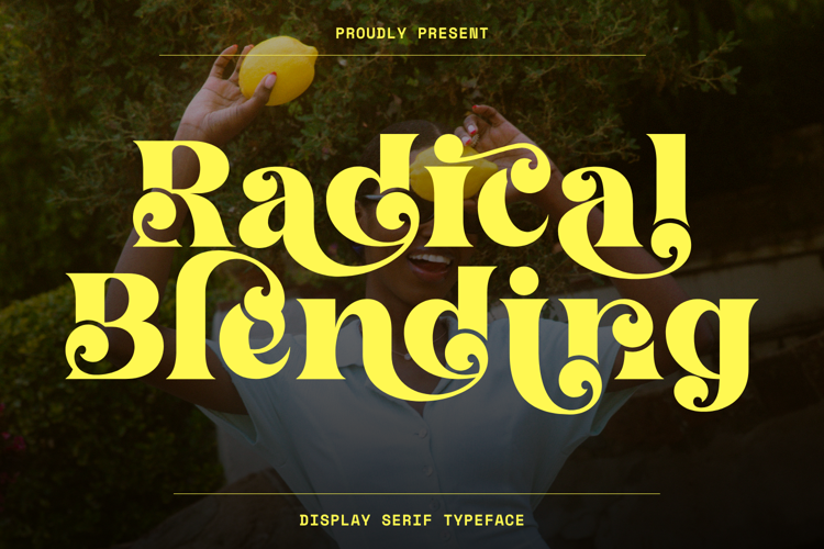 Preview of Radical Blending Font