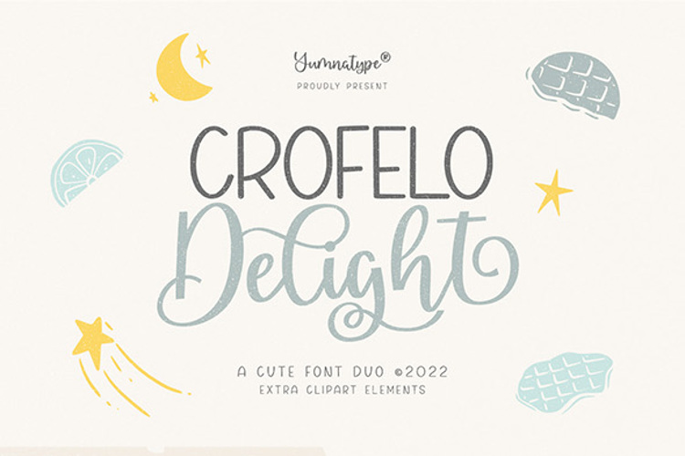 Preview of Crofelo Delight Font