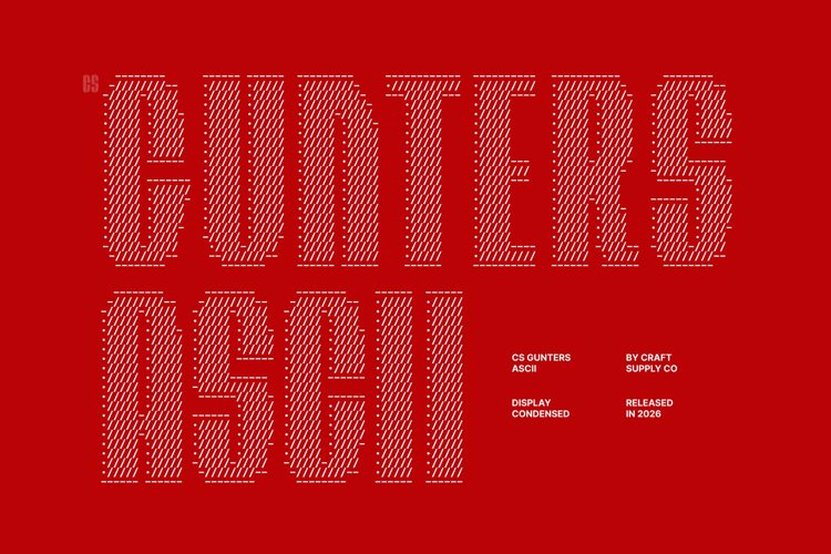 Preview of CS Gunters Ascii Font