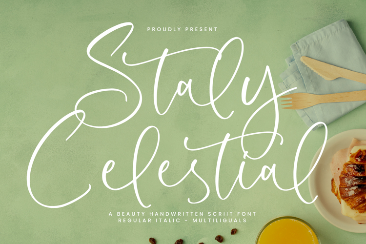 Preview of Staly Celestial Font