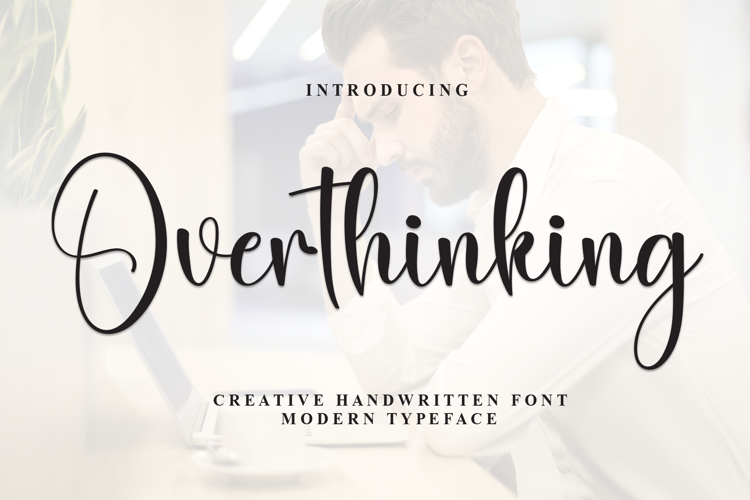 Preview of Overthinking Font