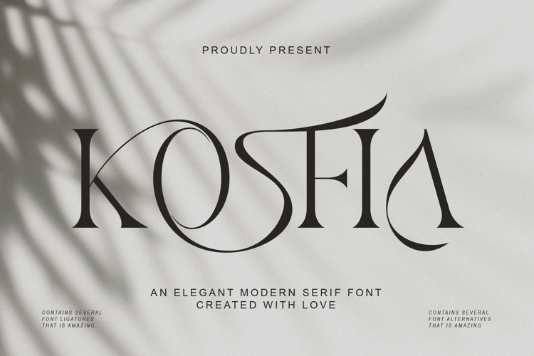 Preview of KOSFIA Font