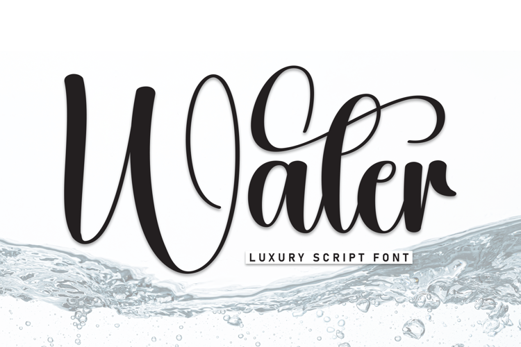 Preview of Water Font