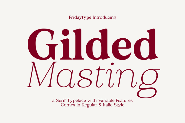 Gilded Masting Italic Font