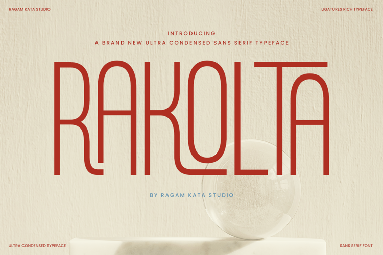 Preview of Rakolta Font