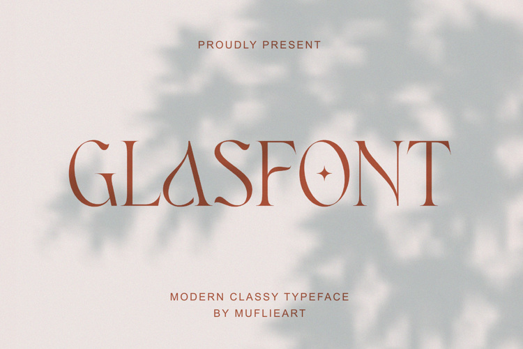 Preview of Glasfont Font
