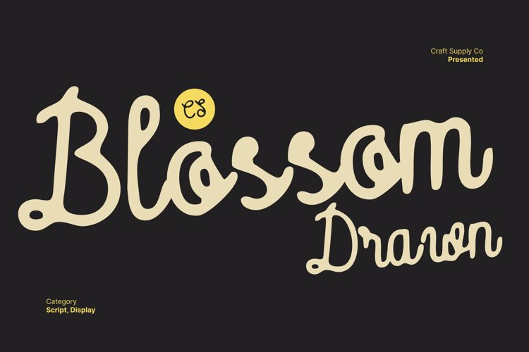 Preview of CS Blossom Drawn Font