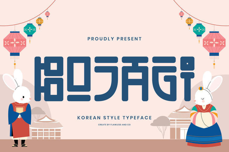 Preview of BOJAGI Font