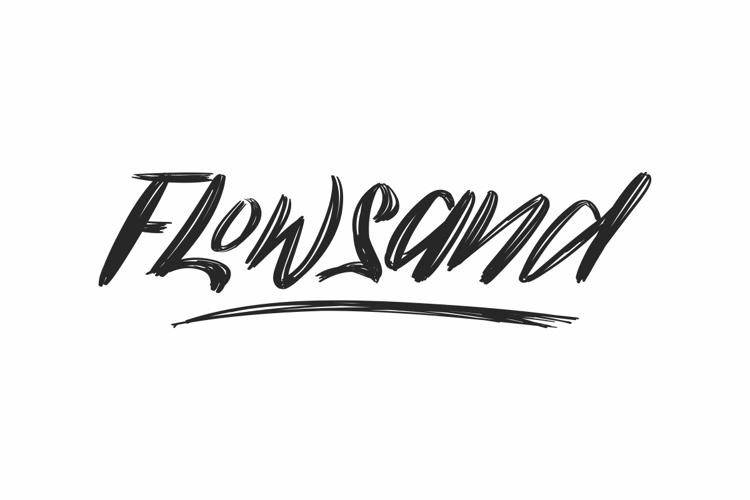 Flowsand Font