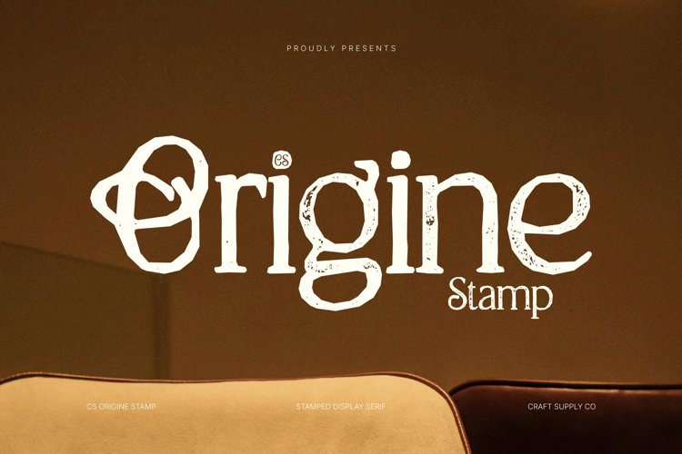 Preview of CS Origine Stamp Font