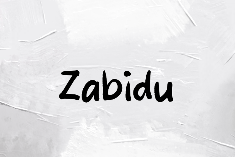 Preview of z  Zabidu Font
