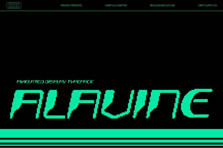 Alavine Pixel Font