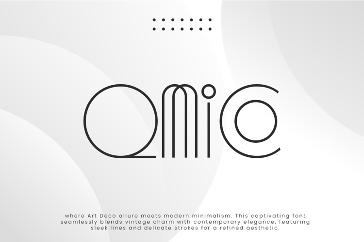 Preview of Qmico Font