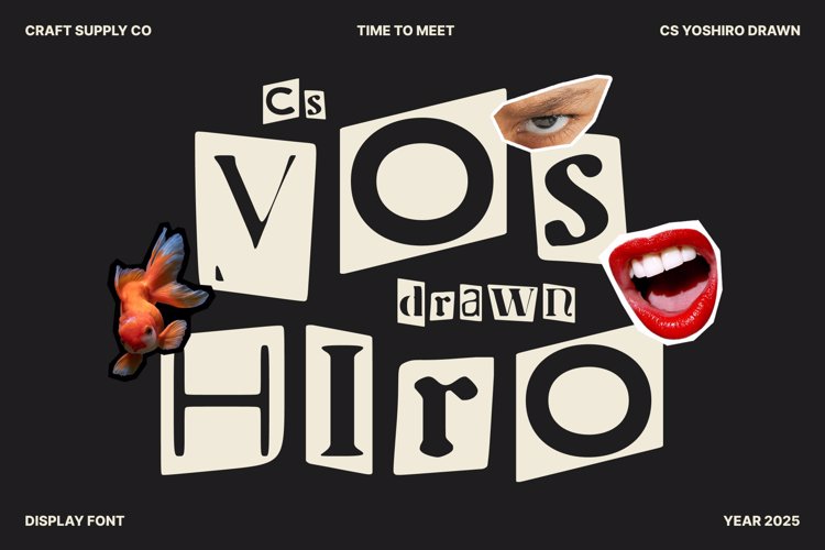 Preview of CS Yoshiro Drawn Font