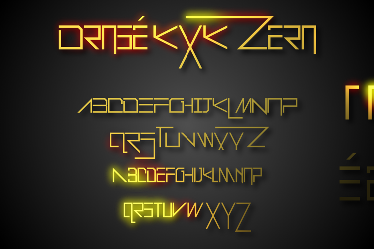 Drosé KXK Zero Font