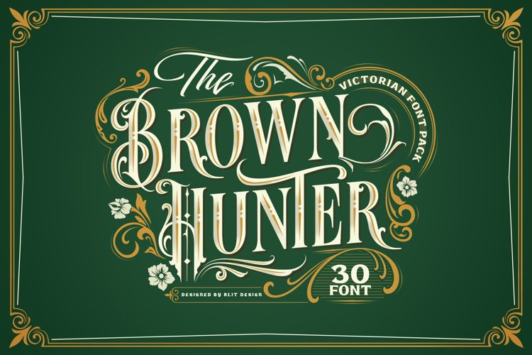 Brown Hunter Vic Font