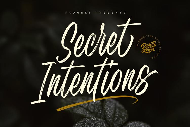 Preview of Secret Intentions Font
