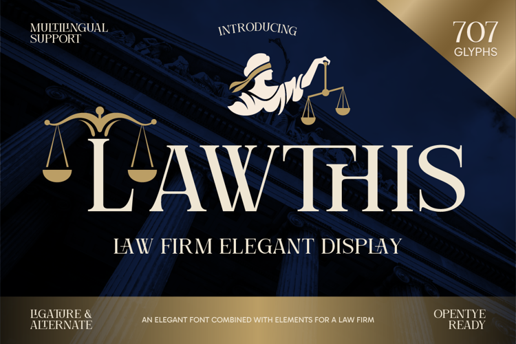 Preview of Lawthis Font