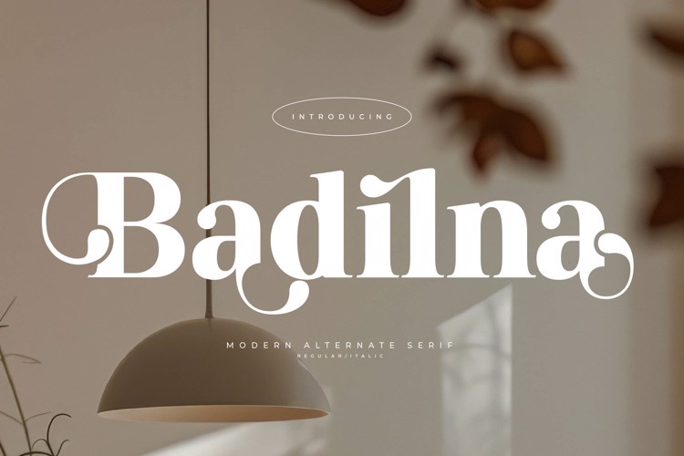 Preview of Badilna VERSION Font